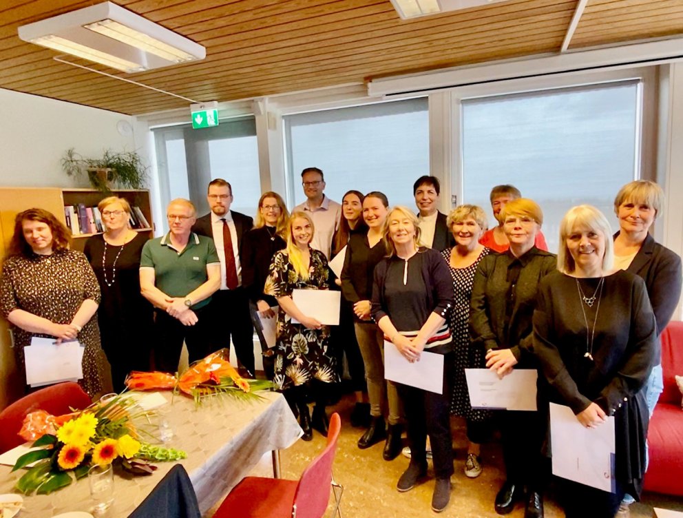 Styrkhafar ásamt fjölskyldu Þorsteins Helga