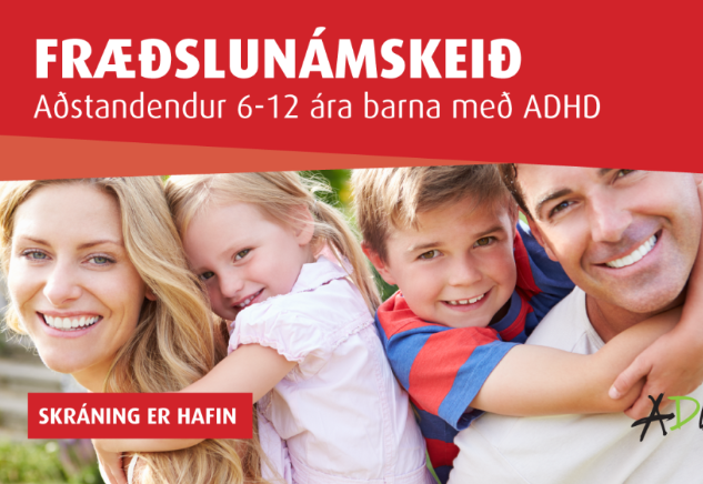 Fræðslunámskeið fyrir aðstandendur barna með ADHD frá 6 til 12 ára