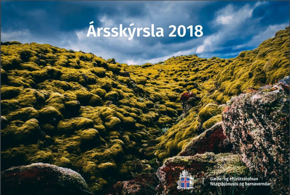 Forsíða ársskýrslunnar