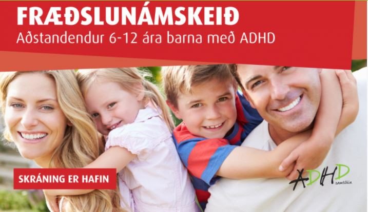 Fræðslunámskeið fyrir aðstandendur barna með ADHD