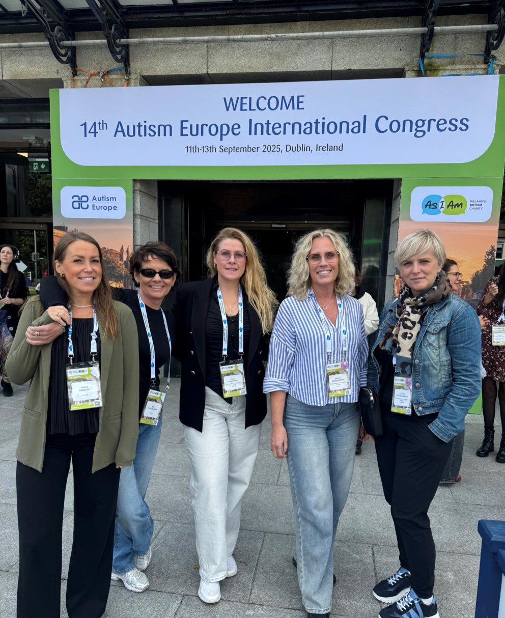 Fulltrúar Ráðgjafar- og greiningarstöðvar á ráðstefnu Autism Europe í Dublin