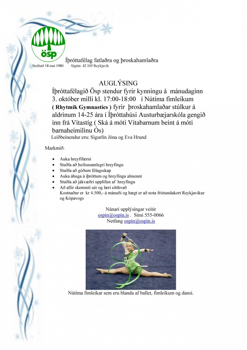 Kynning á nútímafimleikum