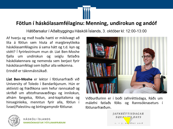 Fötlun og fjölbreytileiki í háskólasamfélaginu