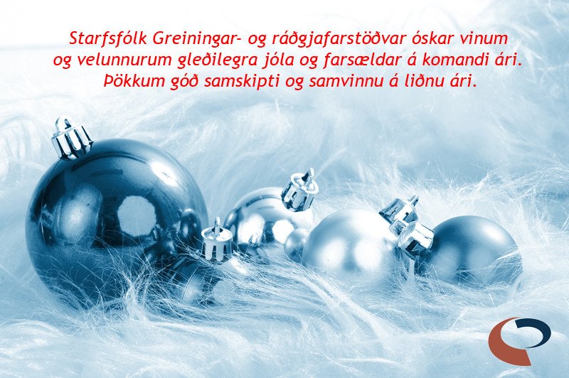 Greiningar- og ráðgjafarstöð óskar vinum og velunnurum gleðilegra jóla