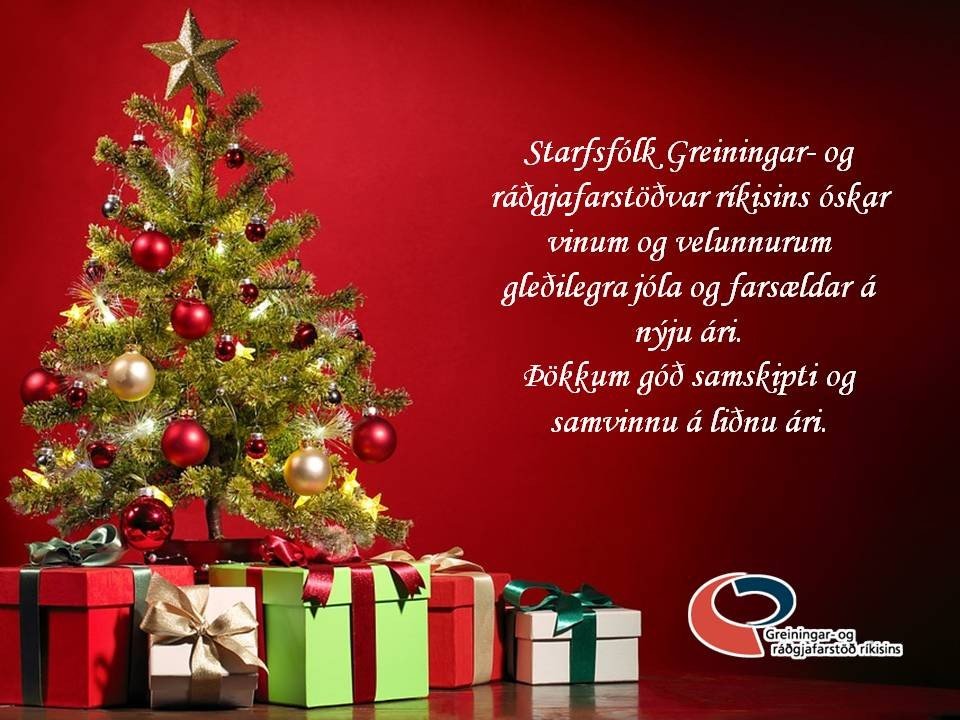 Jólakveðja frá starfsfólki