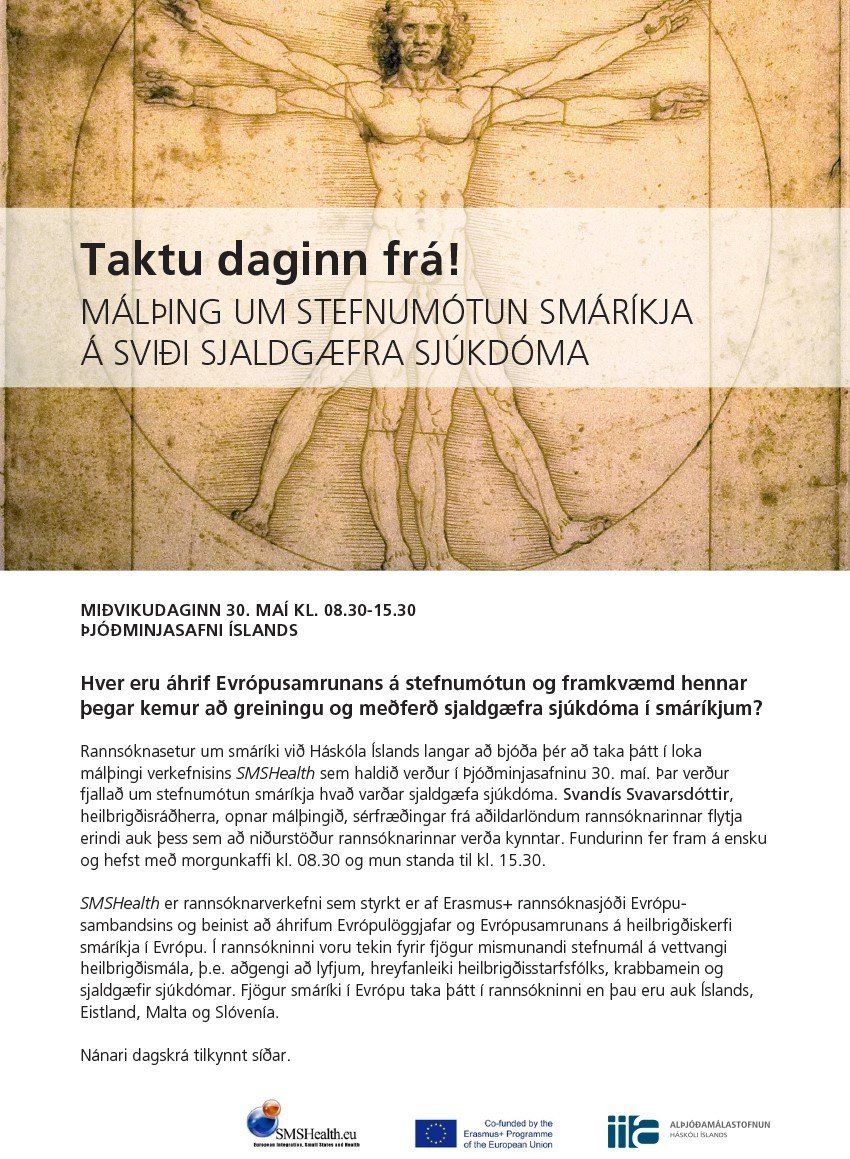 Málþing um stefnumótun smáríkja á sviði sjaldgæfra sjúkdóma