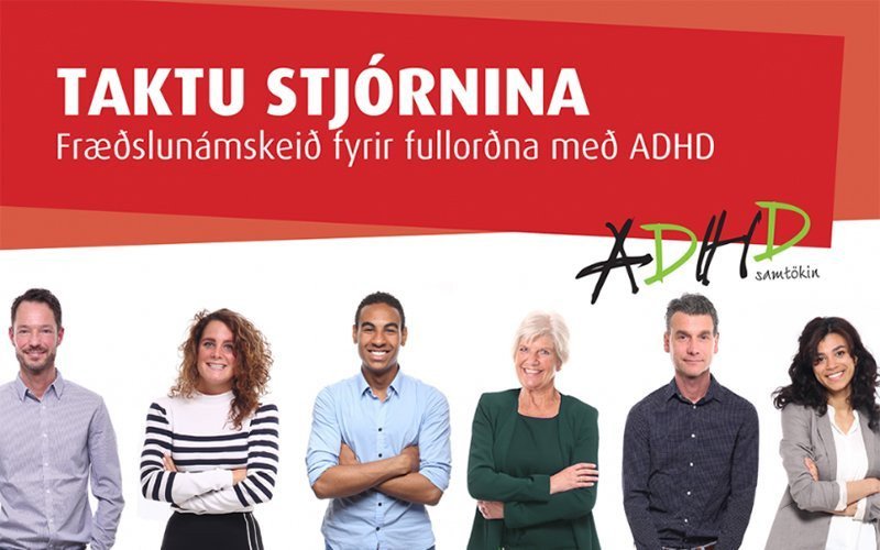 Taktu stjórnina! Fræðslunámskeið fyrir fullorðna með ADHD