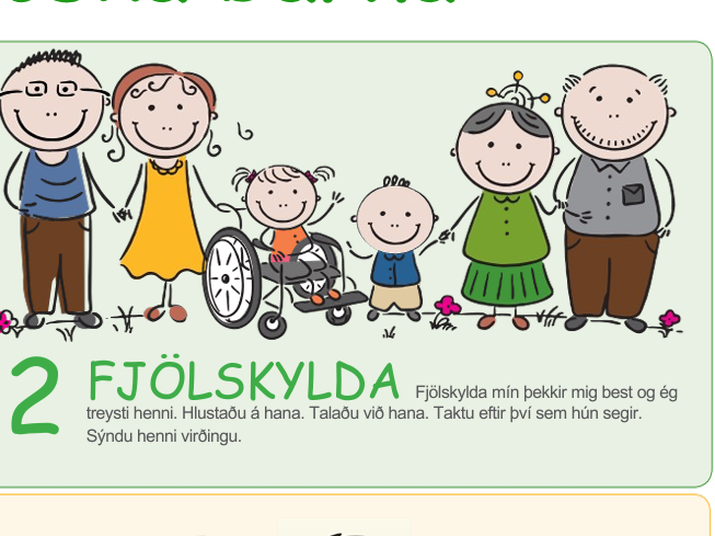 Eitt af uppáhaldsorðunum 6 er FJÖLSKYLDA