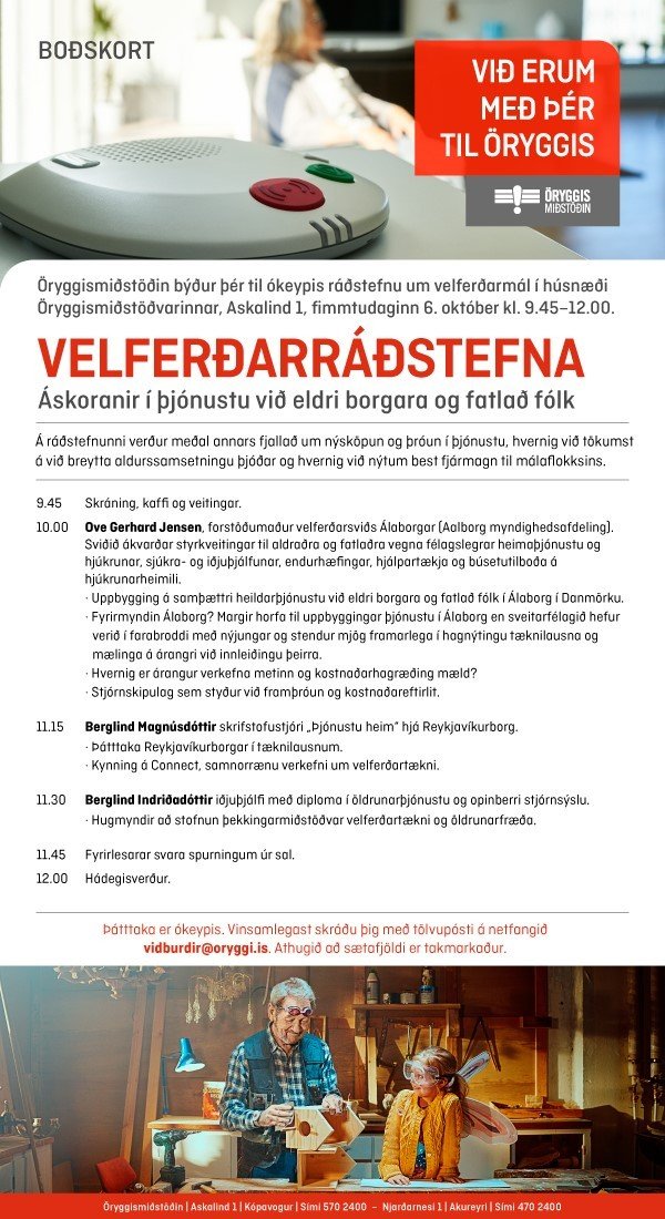 Velferðarráðstefna 6. október 2016