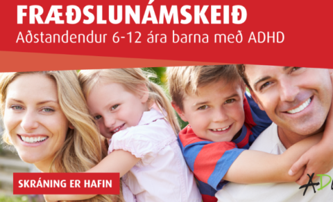 Fræðslunámskeið fyrir aðstandendur barna með ADHD frá 6 til 12 ára