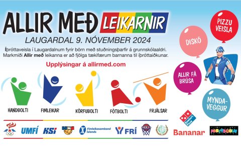 Íþróttadagur ALLIR MEÐ verkefnisins er 9. nóvember