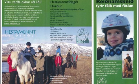 Reiðnámskeið fyrir fatlaða