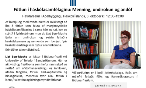 Fötlun og fjölbreytileiki í háskólasamfélaginu