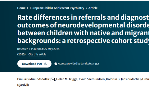 Hærri tíðni tilvísana barna með erlendan bakgrunn á Ráðgjafar- og greiningarstöð samanborið við börn…
