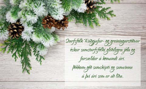 Starfsfólk RGR óskar öllum gleðilegra jóla!