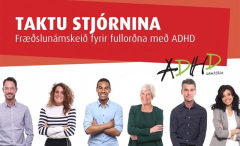 Taktu stjórnina! Fræðslunámskeið fyrir fullorðna með ADHD