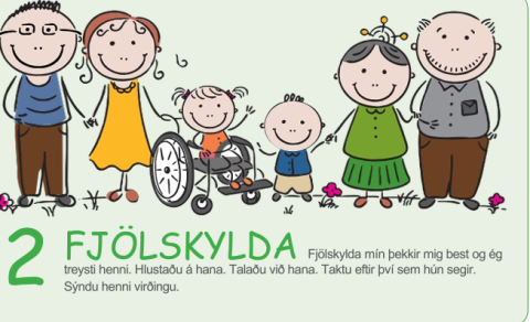 Eitt af uppáhaldsorðunum 6 er FJÖLSKYLDA