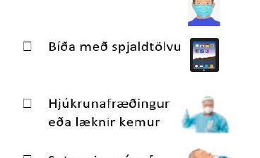 Leiðbeiningar varðandi Covid-19 fyrir börn og ungmenni með einhverfu og þroskafrávik.