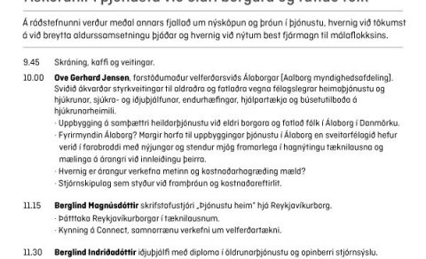 Velferðarráðstefna 6. október 2016